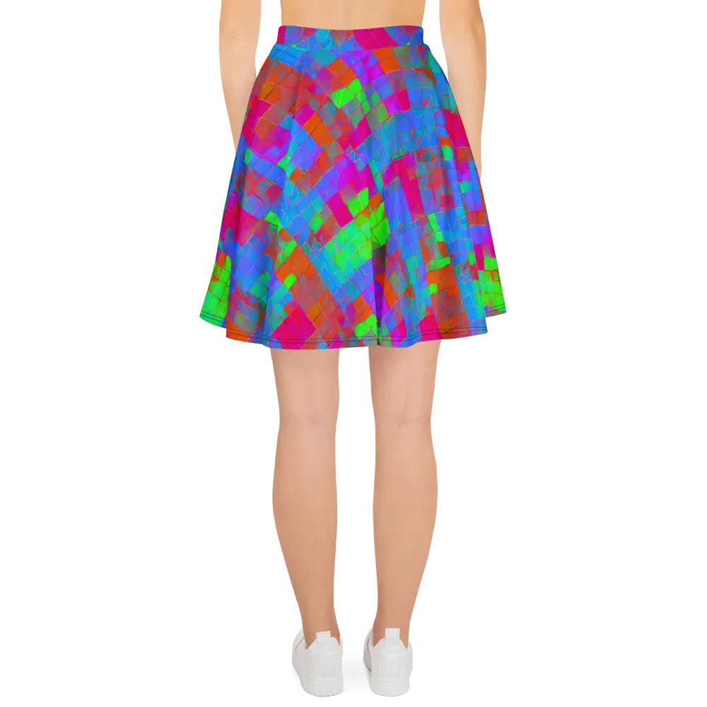 Chromatic Tapestry on Skater Skirt — Back