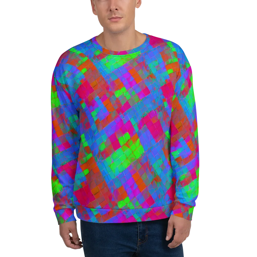 Chromatic Tapestry on Sweatshirt — Front