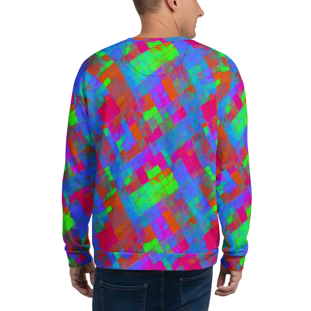 Chromatic Tapestry on Sweatshirt — Back