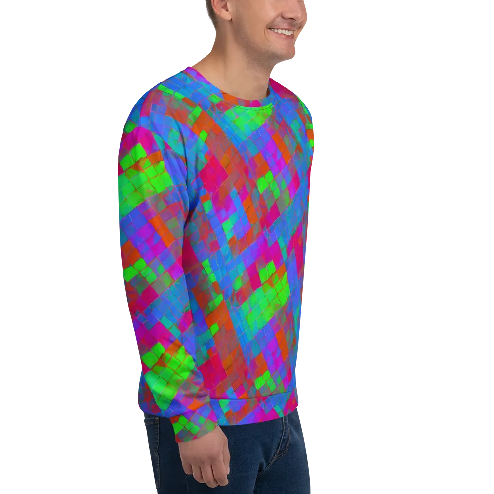 Chromatic Tapestry on Sweatshirt — Right Front