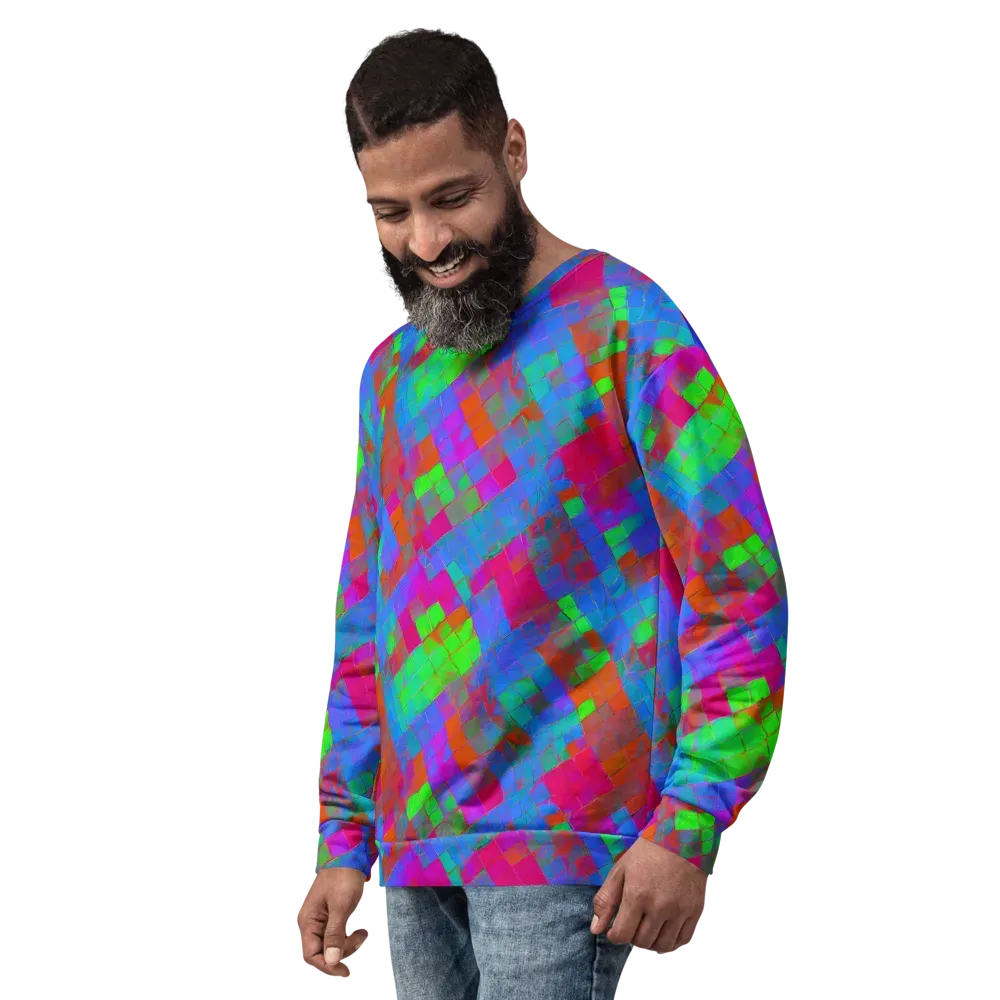Chromatic Tapestry on Sweatshirt — Left Front