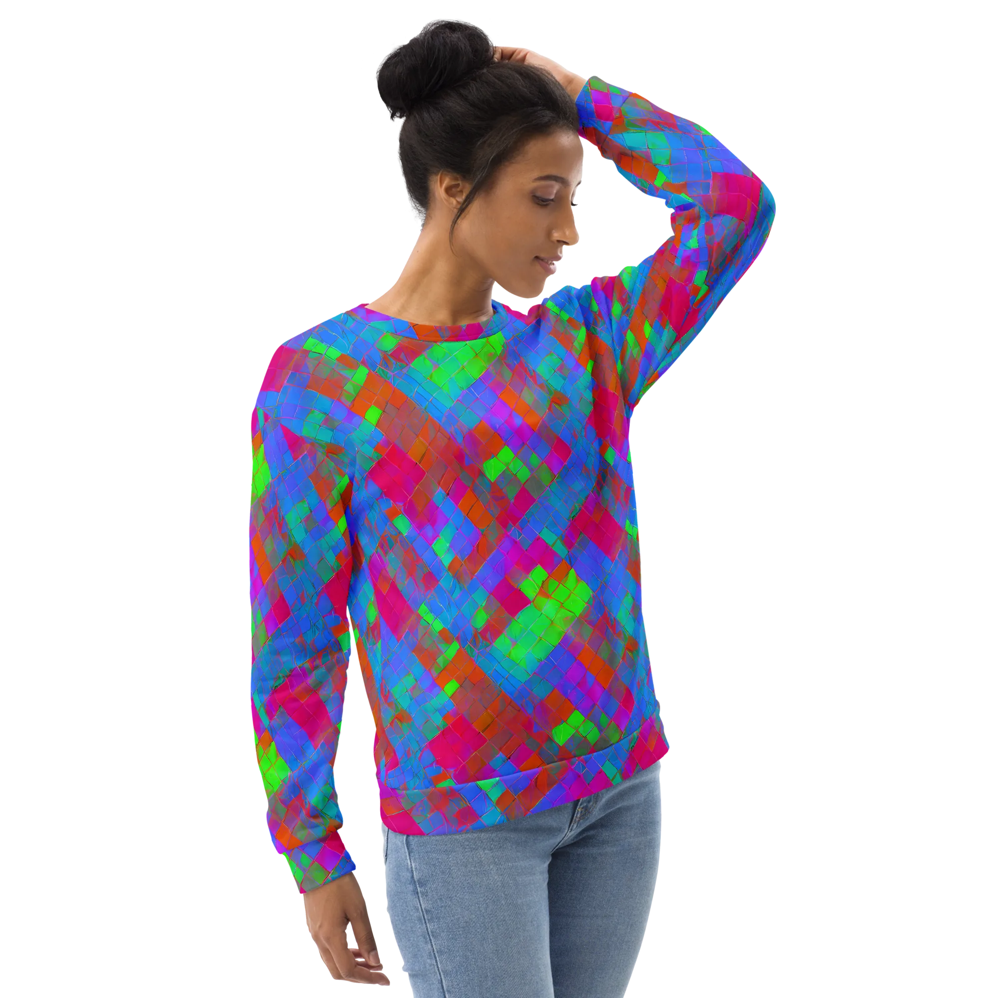 Chromatic Tapestry on Sweatshirt — Right Front