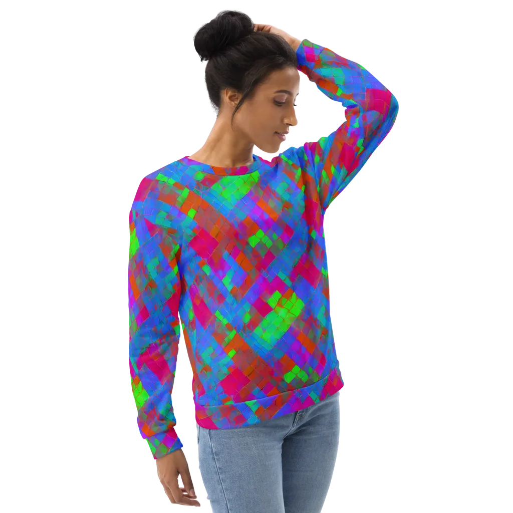 Chromatic Tapestry on Sweatshirt — Right Front