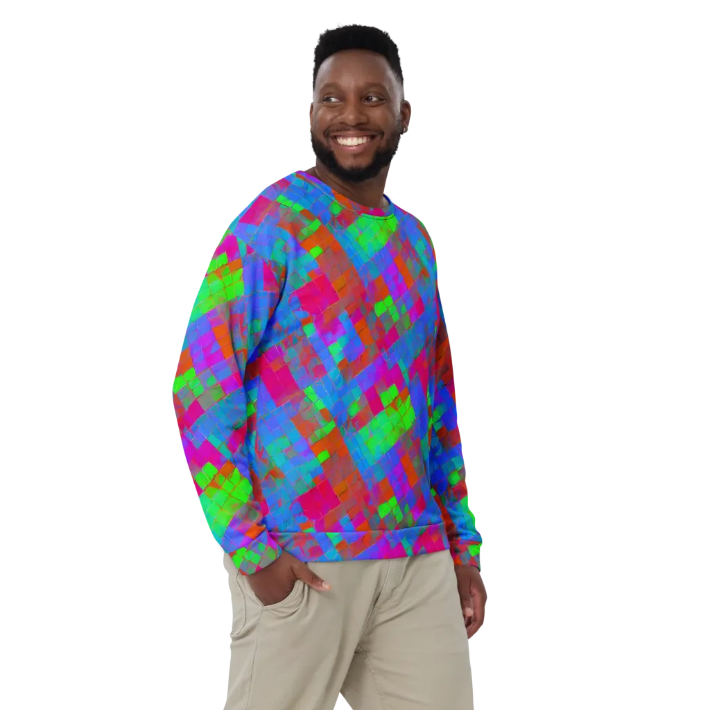 Chromatic Tapestry on Sweatshirt — Front