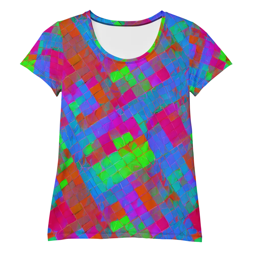 Chromatic Tapestry on Women's Athletic T-Shirt — Front