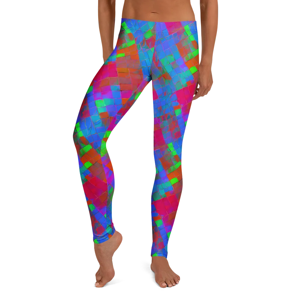 Chromatic Tapestry on Leggings — Front
