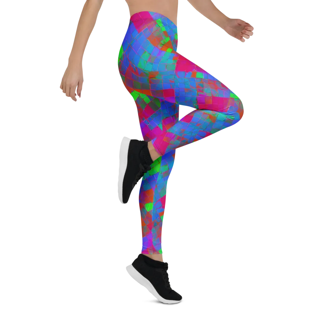Chromatic Tapestry on Leggings — Right