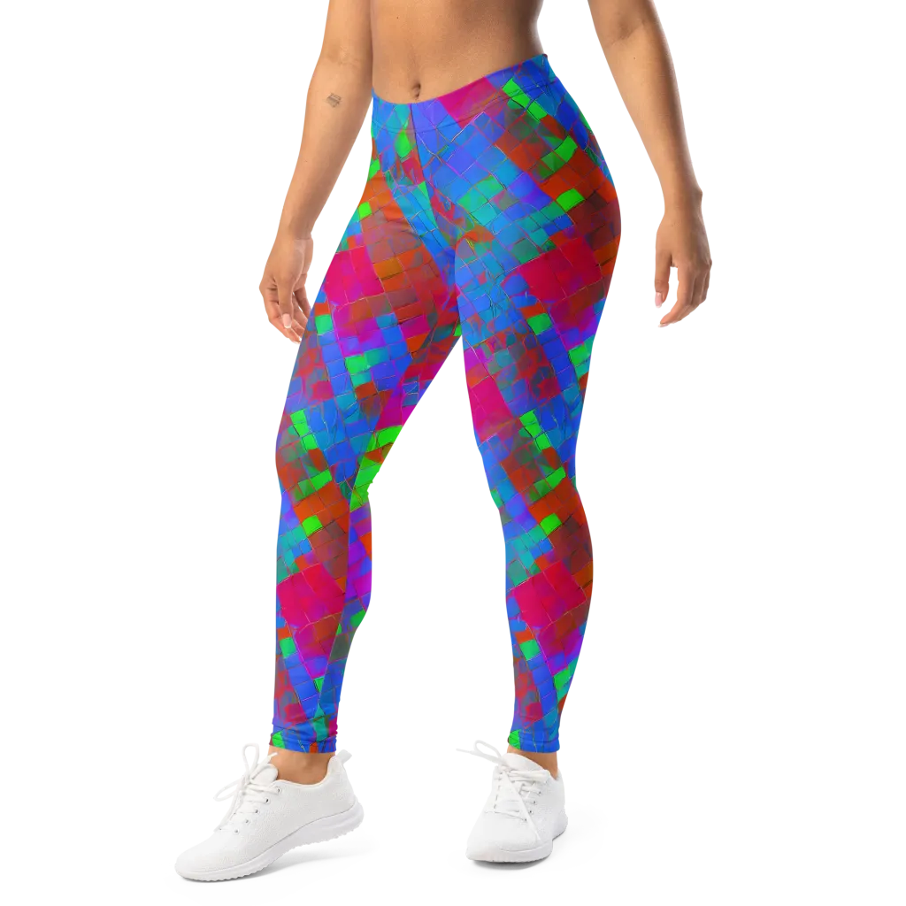 Chromatic Tapestry on Leggings — Left Front
