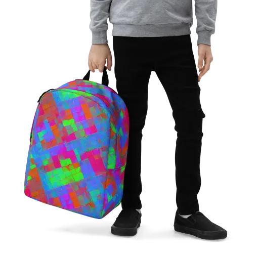 Chromatic Tapestry on a Minimalist Backpack