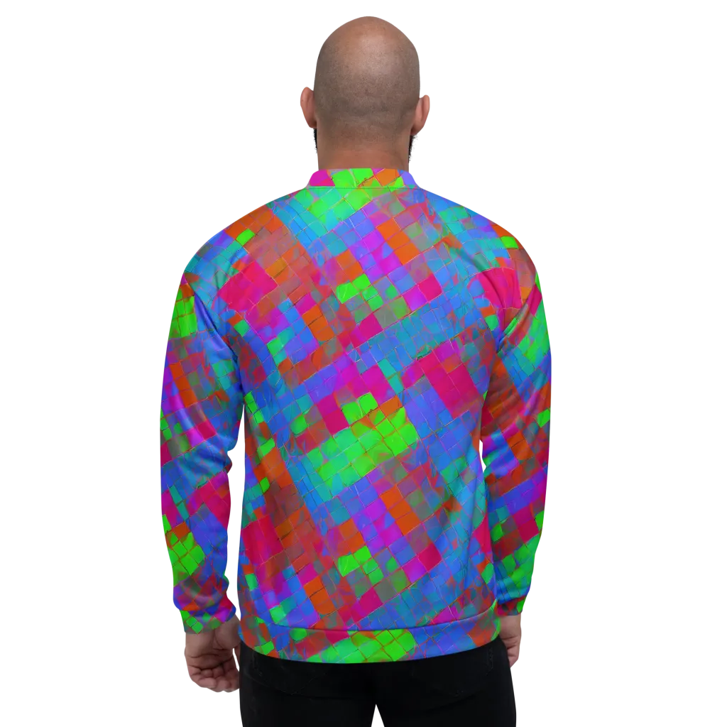 Chromatic Tapestry on Bomber Jacket — Back