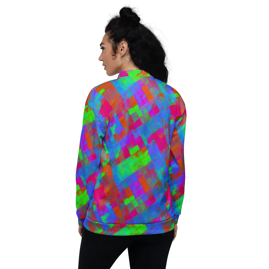 Chromatic Tapestry on Bomber Jacket — Back