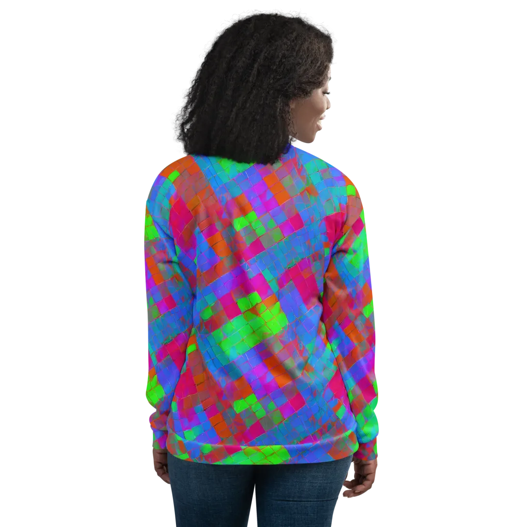 Chromatic Tapestry on Bomber Jacket — Back