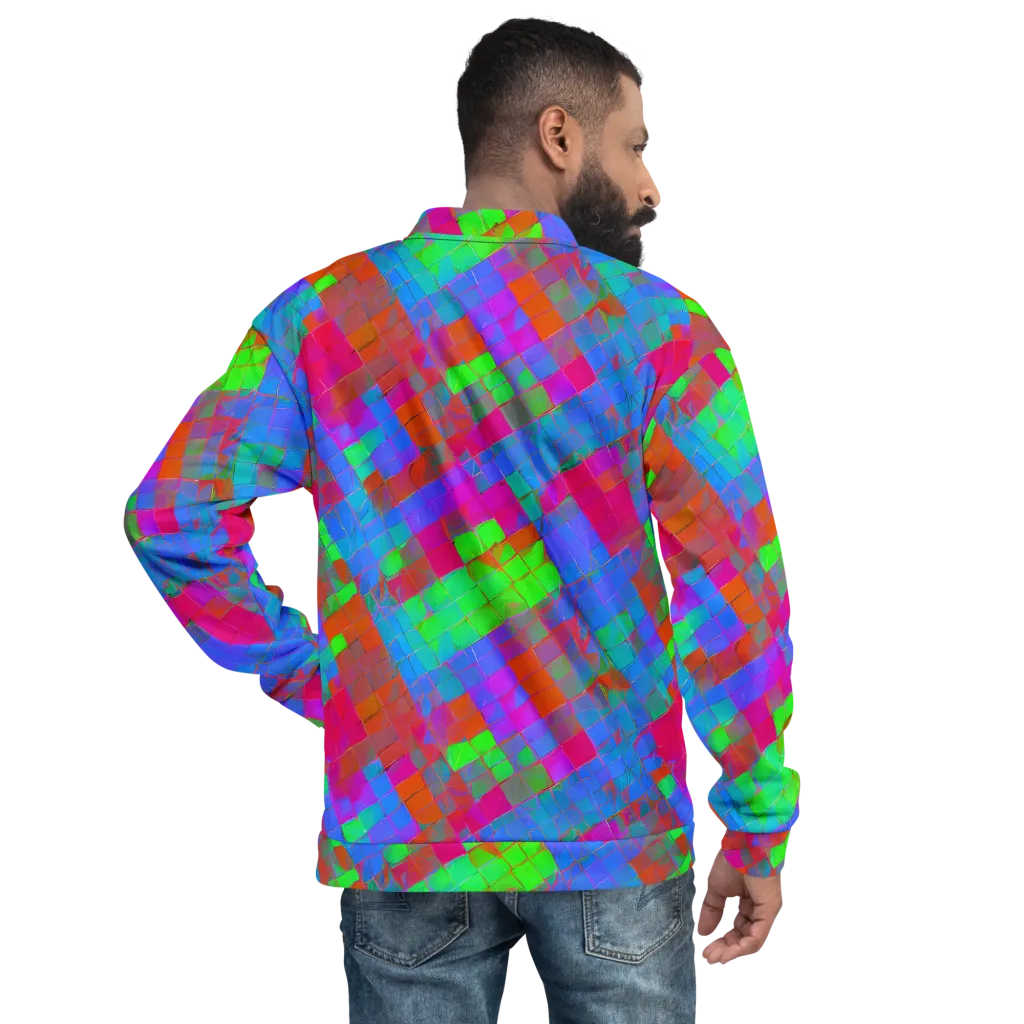 Chromatic Tapestry on Bomber Jacket — Back