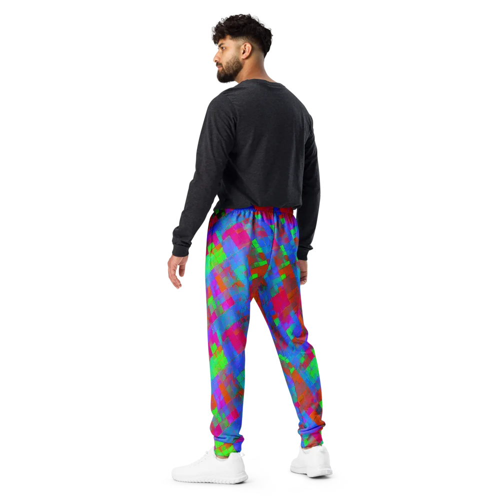 Chromatic Tapestry on Men's Joggers — Back