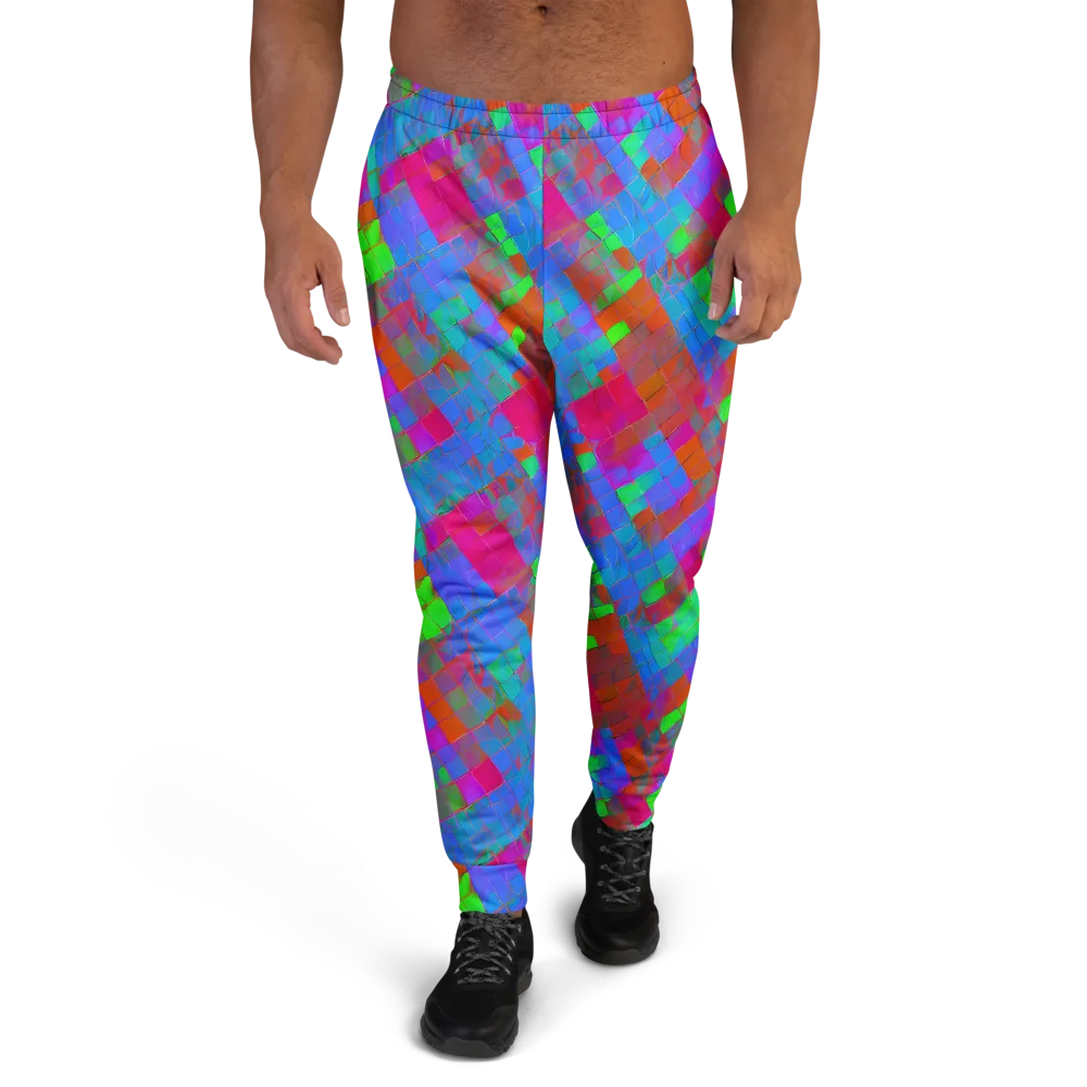 Chromatic Tapestry on Men's Joggers — Front