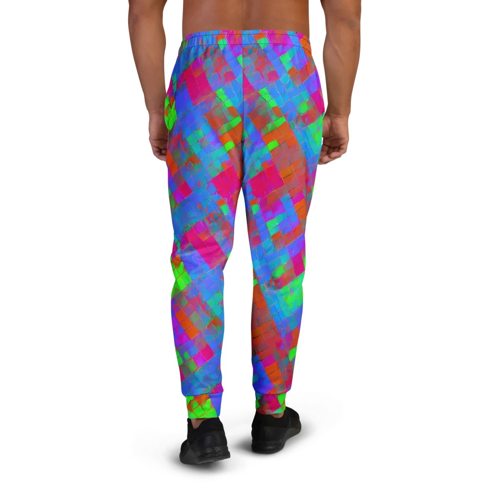 Chromatic Tapestry on Men's Joggers — Back
