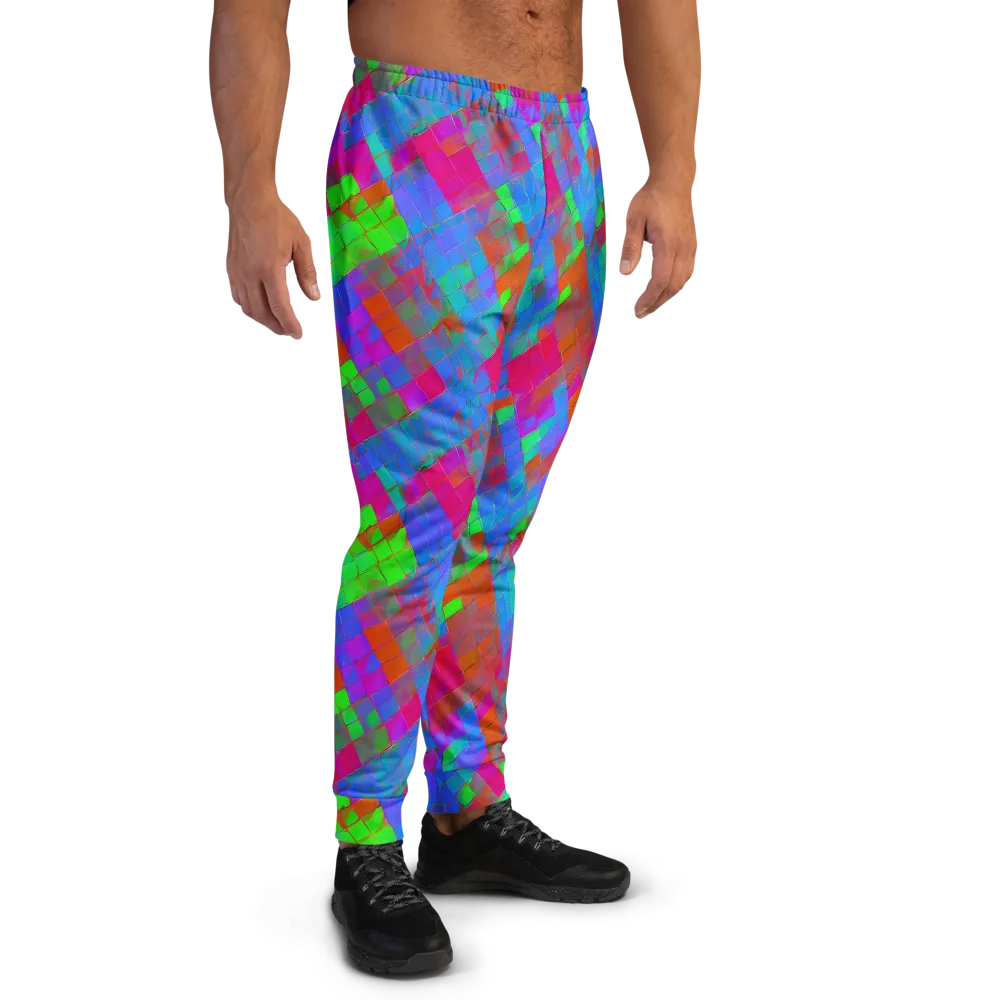 Chromatic Tapestry on Men's Joggers — Right