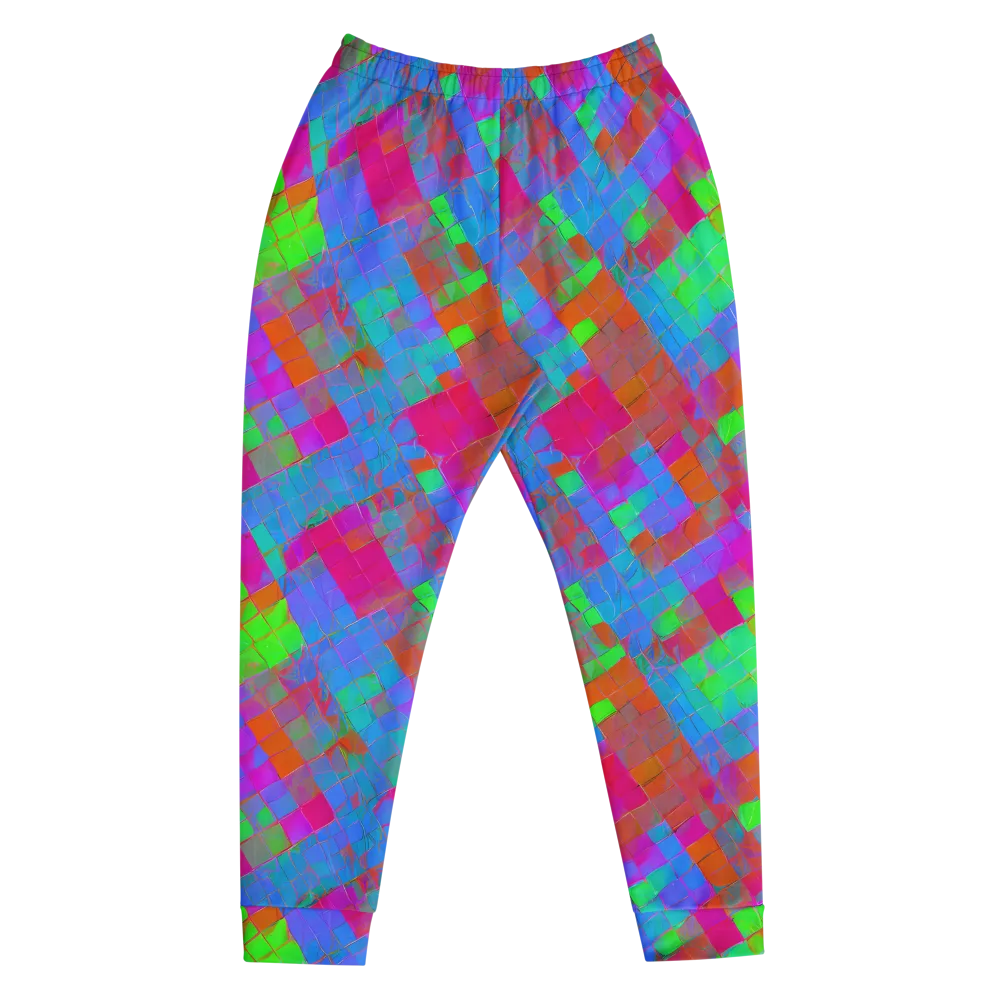 Chromatic Tapestry on Men's Joggers — Front