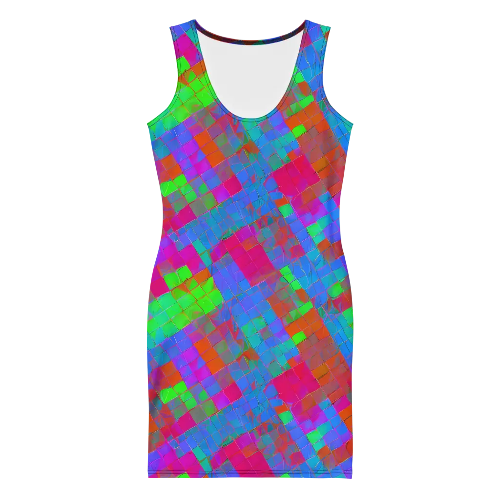 Chromatic Tapestry on Bodycon Dress — Front