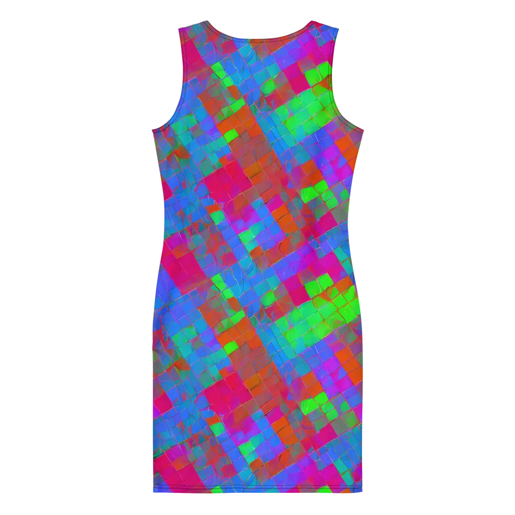 Chromatic Tapestry on Bodycon Dress — Back