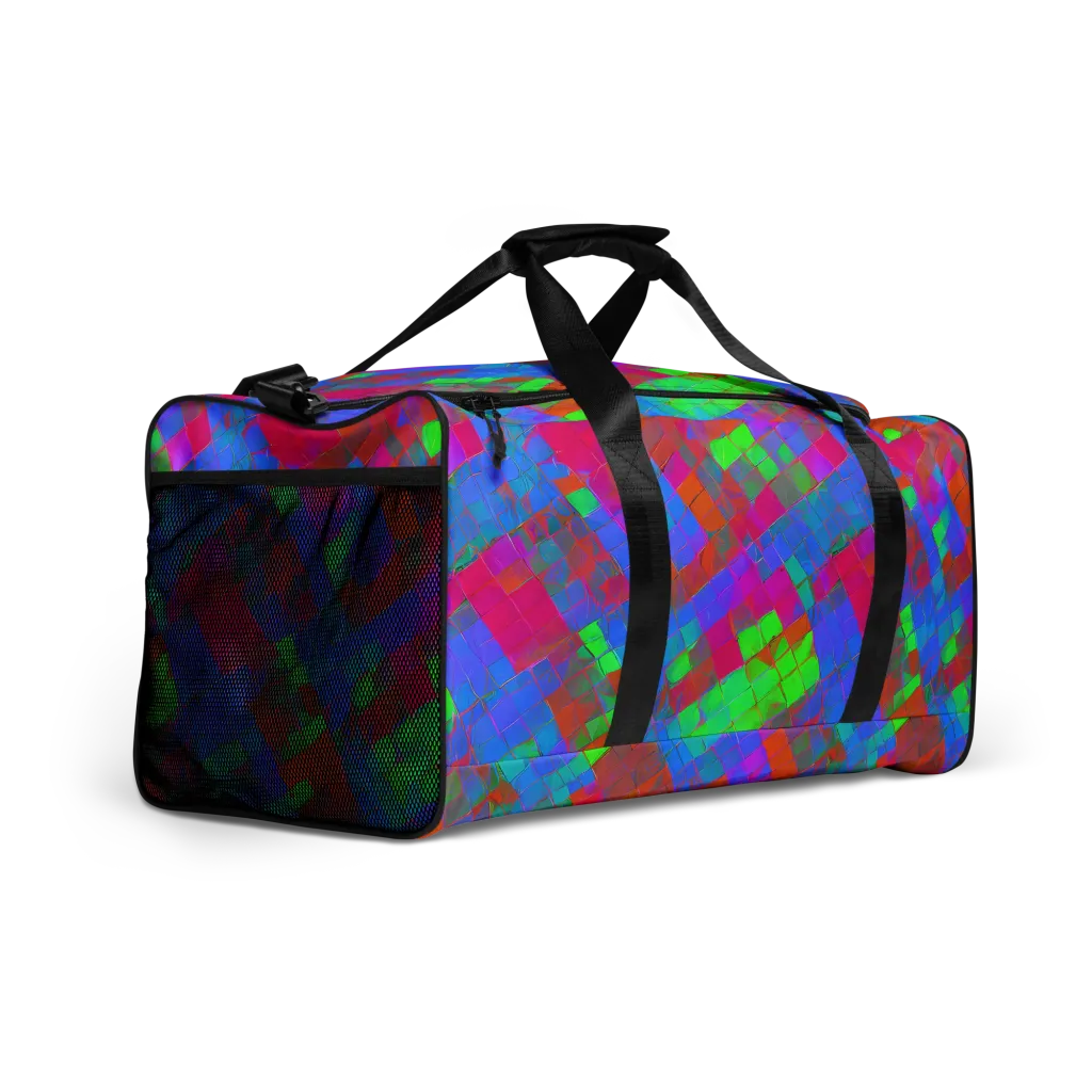 Chromatic Tapestry on Duffle Bag — Right Front