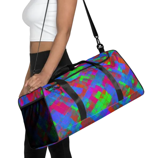 Chromatic Tapestry on a Duffle Bag