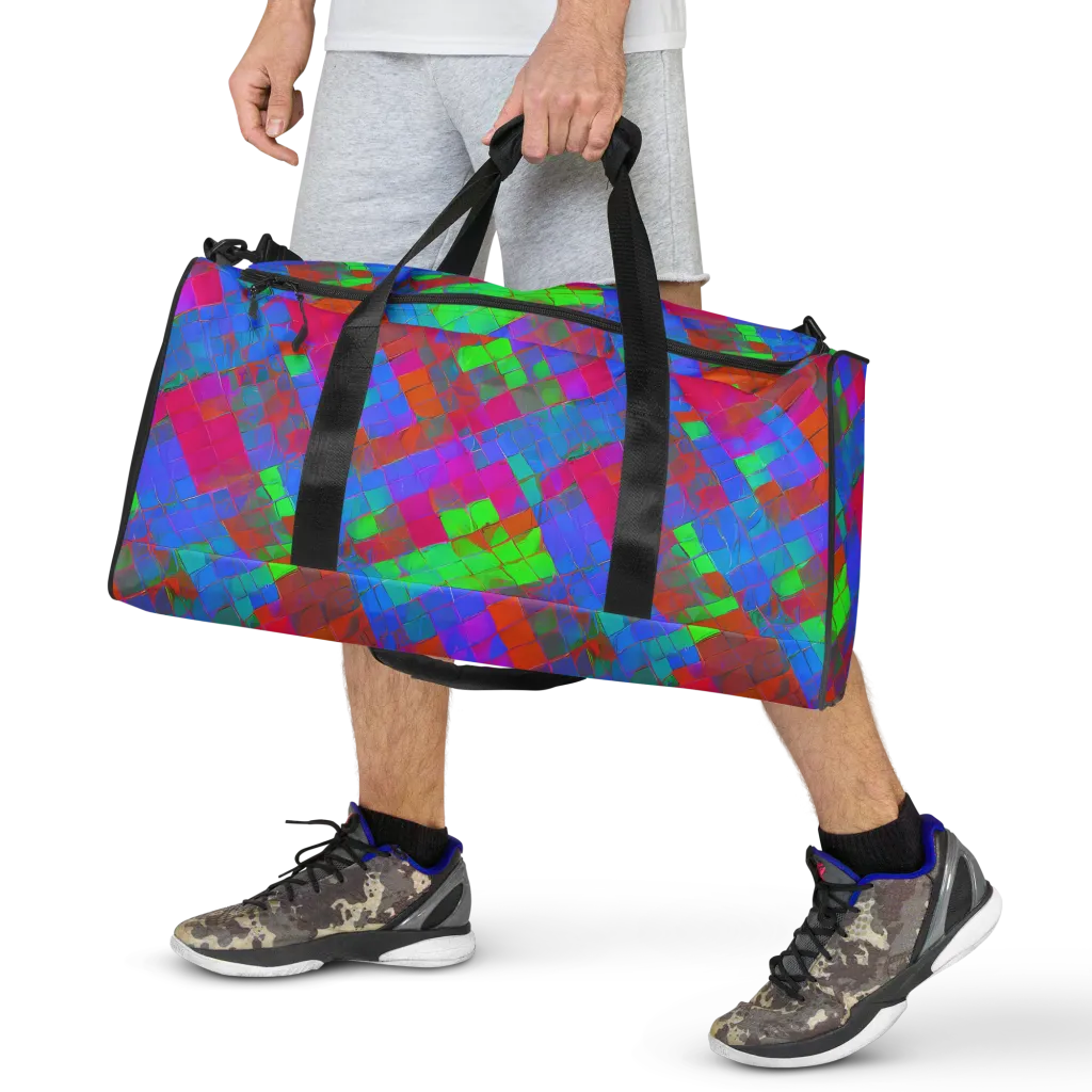 Chromatic Tapestry on Duffle Bag — Front