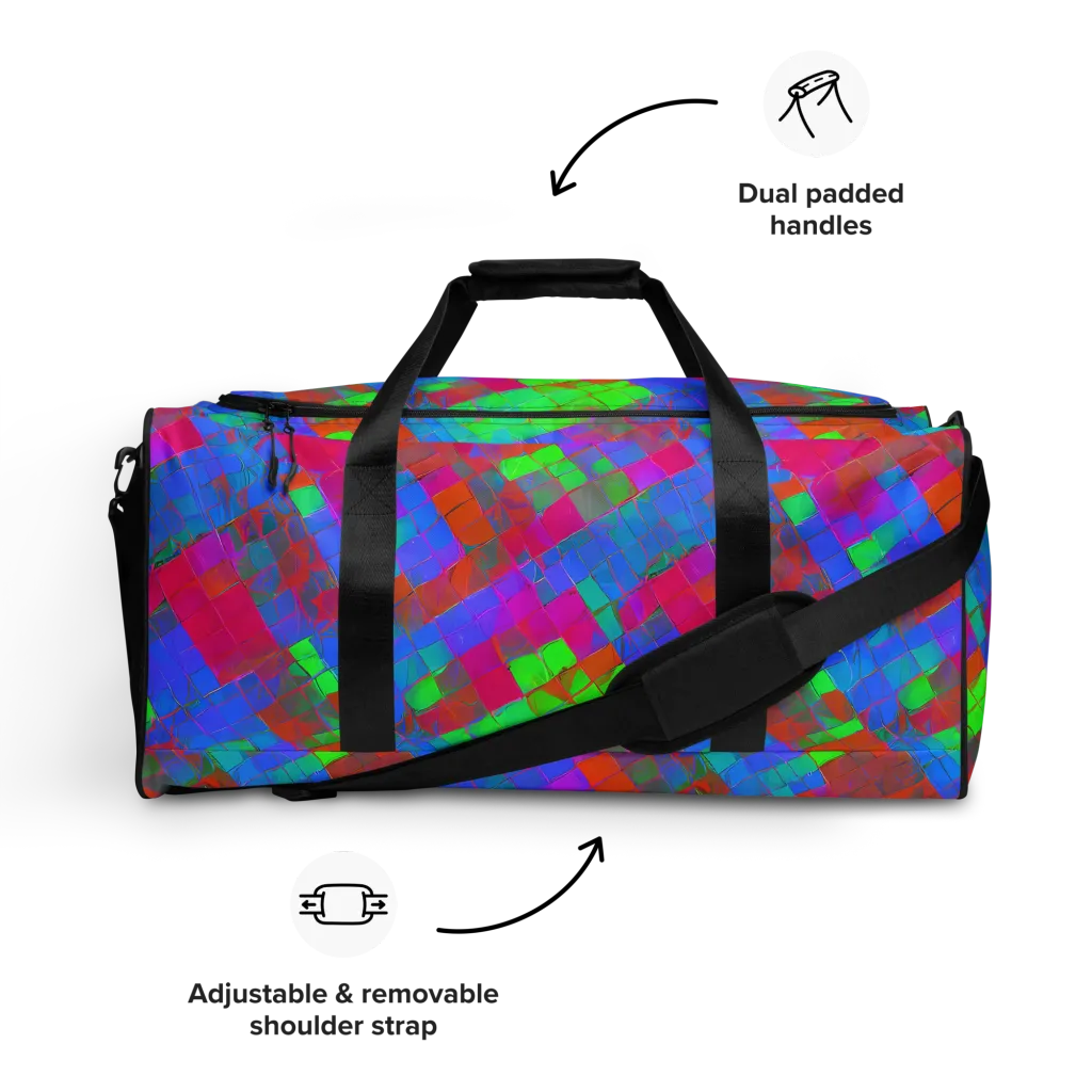 Chromatic Tapestry on Duffle Bag — Front