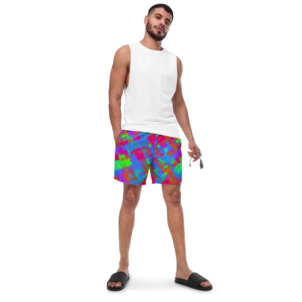 Chromatic Tapestry on Swim Trunks — Front