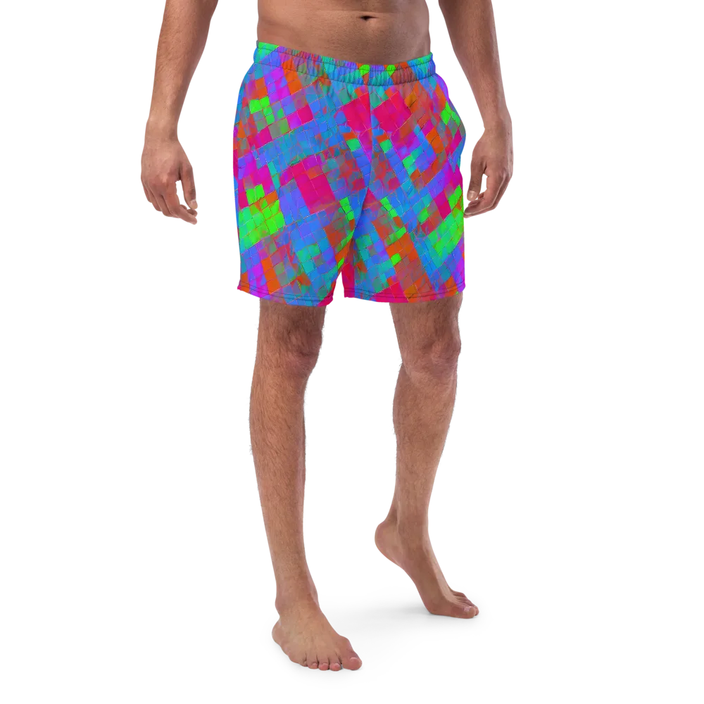 Chromatic Tapestry on Swim Trunks — Front