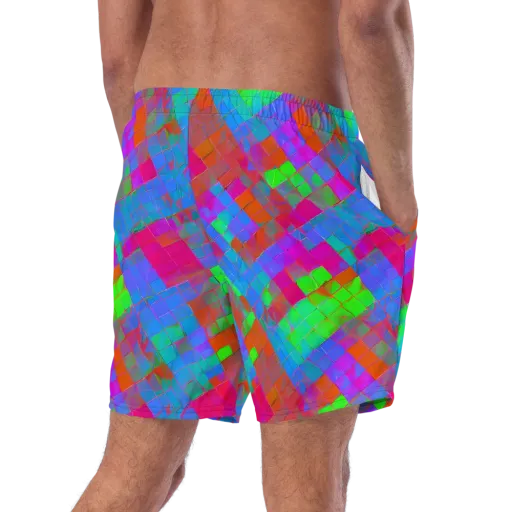 Chromatic Tapestry on a Swim Trunks