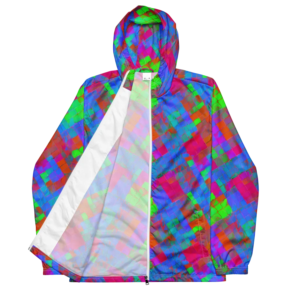 Chromatic Tapestry on Men's Windbreaker — Front