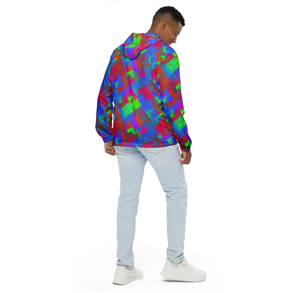 Chromatic Tapestry on Men's Windbreaker — Back