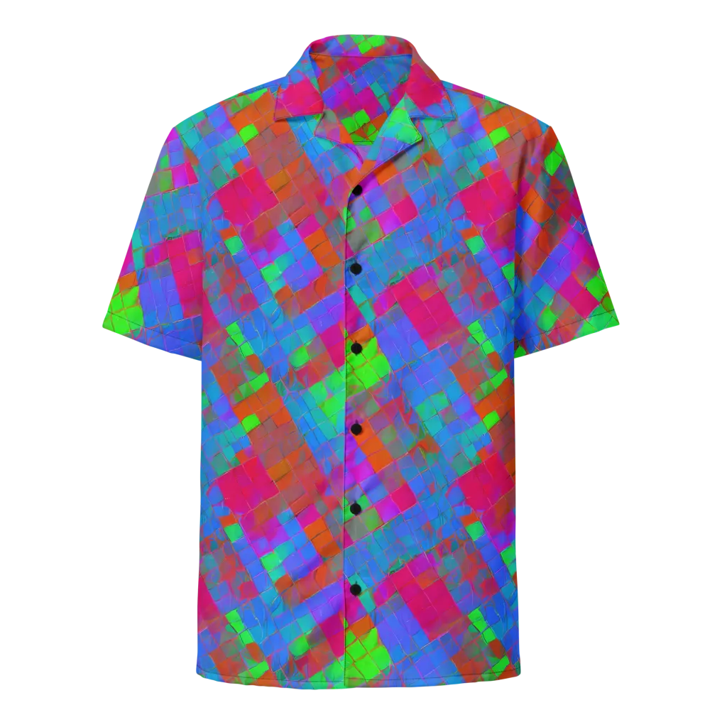Chromatic Tapestry on Button Shirt — Front