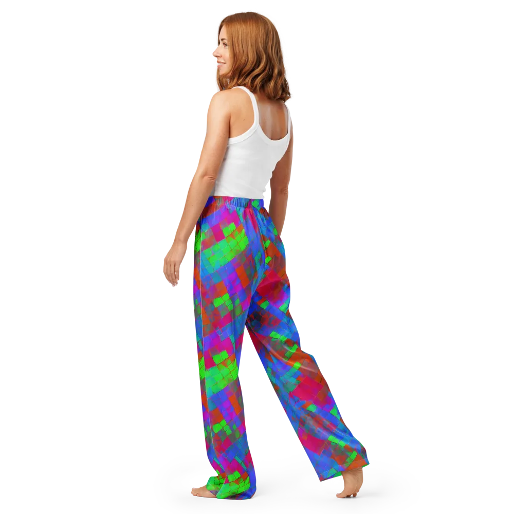 Chromatic Tapestry on Women's Pajama Pants — Back