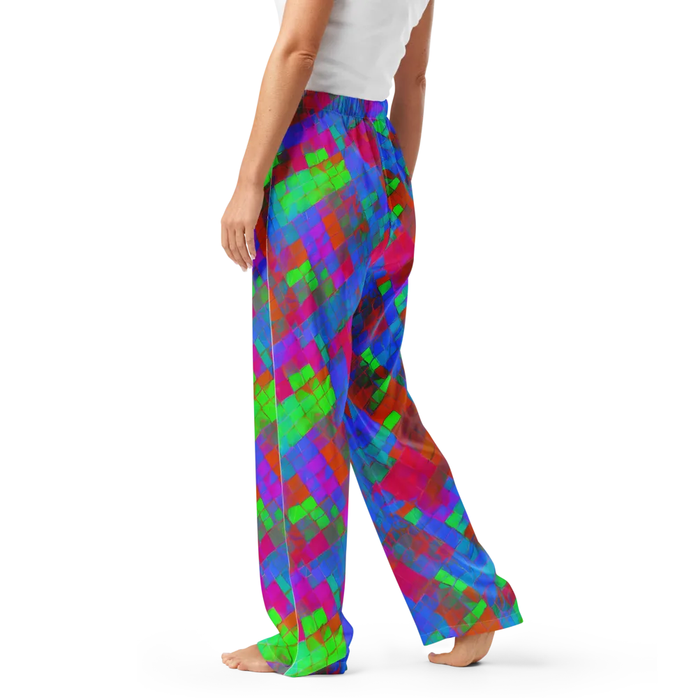 Chromatic Tapestry on Women's Pajama Pants — Left