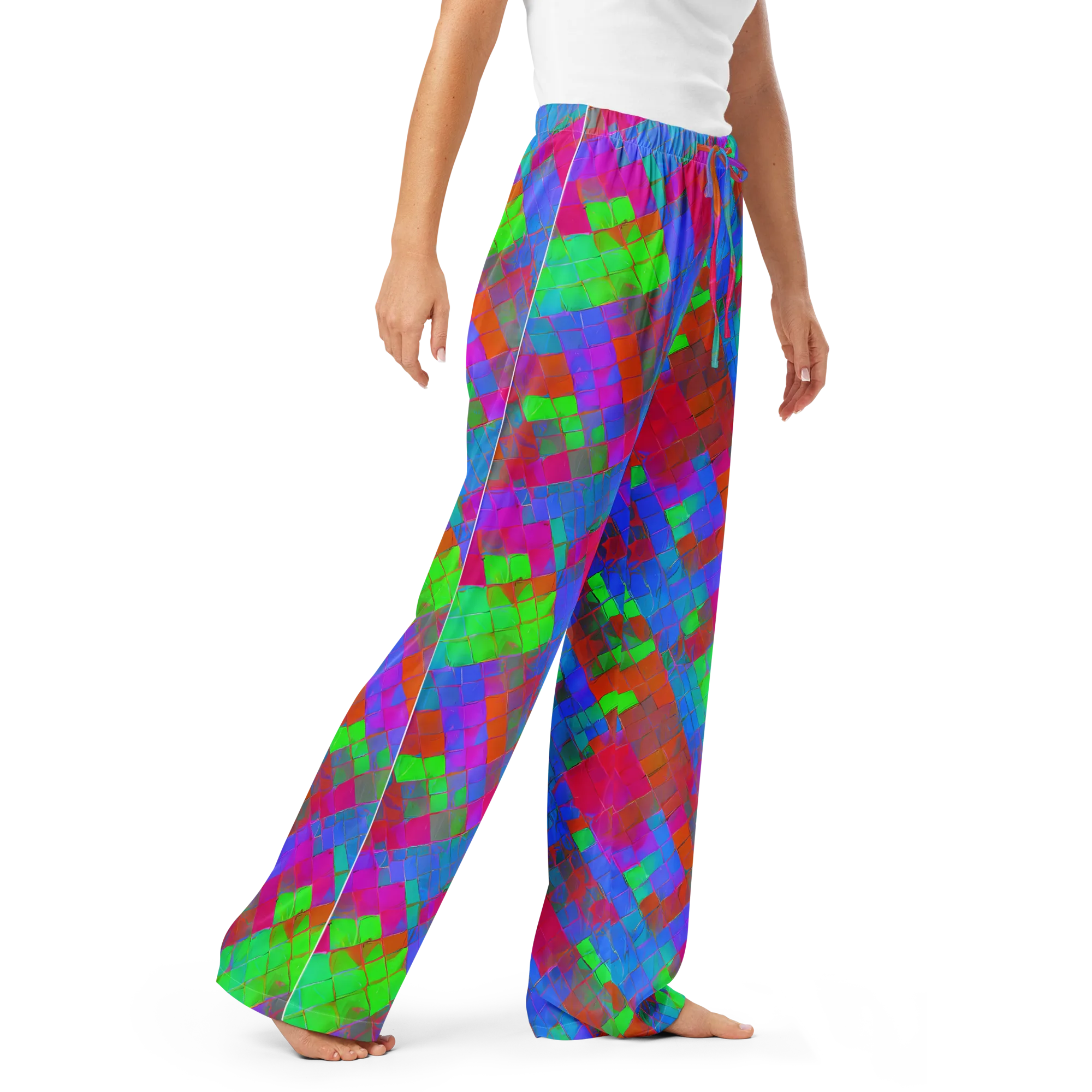 Chromatic Tapestry on Women's Pajama Pants — Right Front