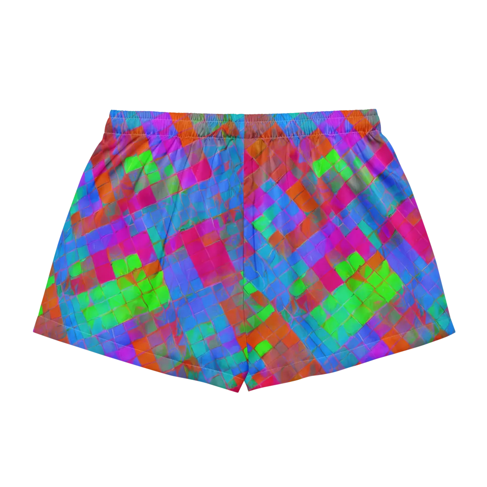 Chromatic Tapestry on Women's Pajama Shorts — Back