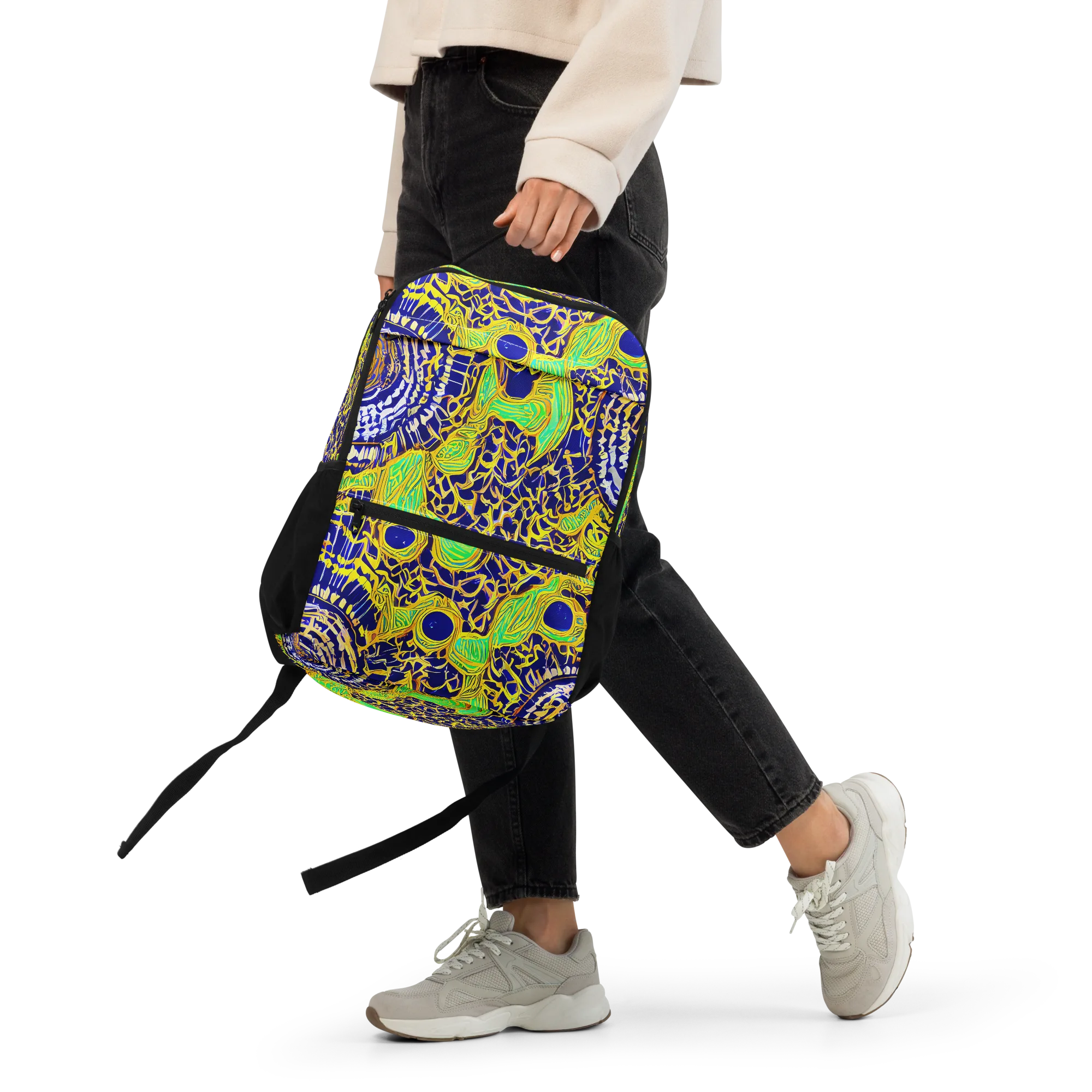Cobalt Plumage on Utility Backpack — Front