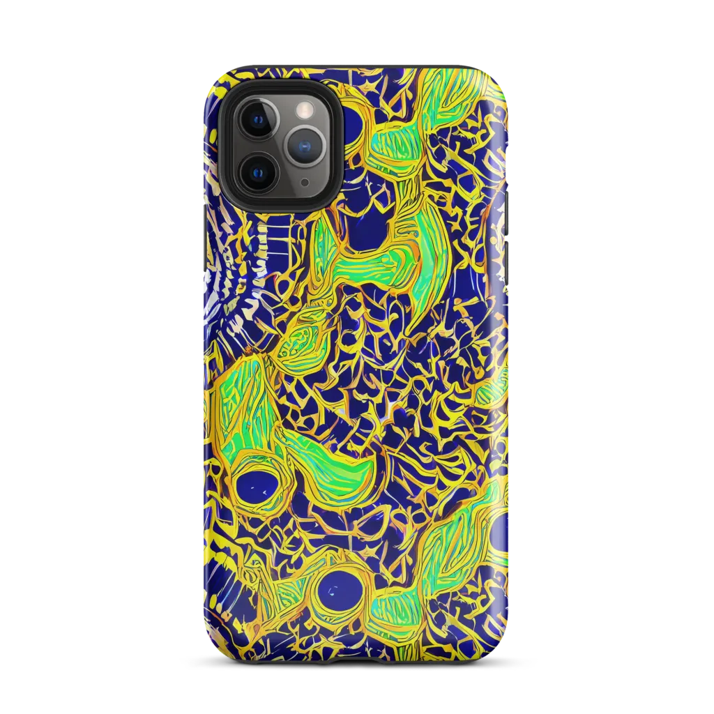 Cobalt Plumage on Tough Case for iPhone® — Front