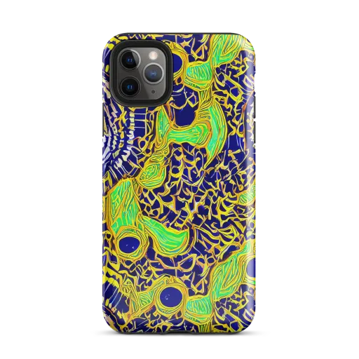 Cobalt Plumage on a Tough Case for iPhone®