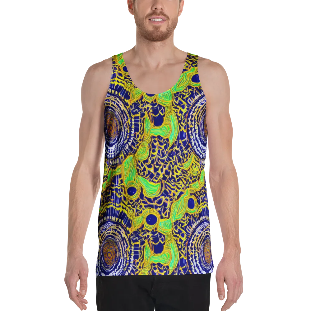 Cobalt Plumage on Men's Tank Top — Front