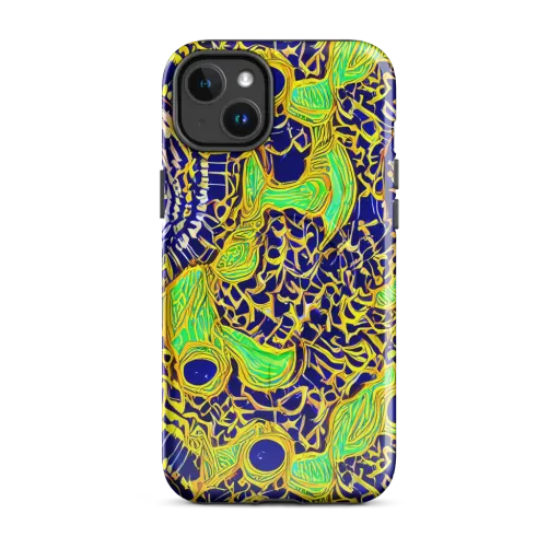 Cobalt Plumage on a MagSafe Tough Case for iPhone®