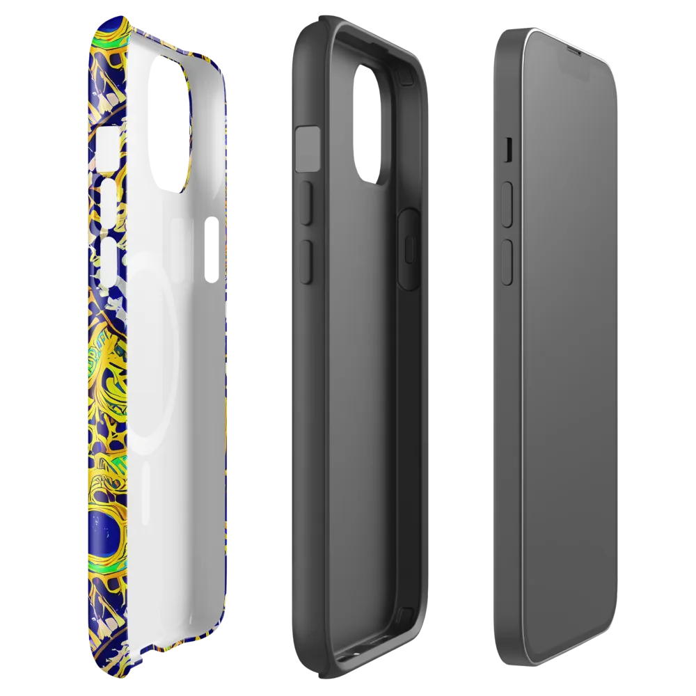 Cobalt Plumage on MagSafe Tough Case for iPhone® — Front