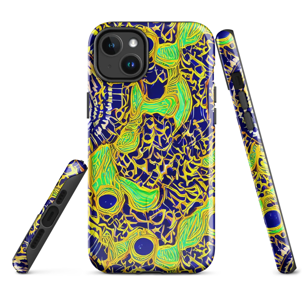 Cobalt Plumage on MagSafe Tough Case for iPhone® — Front