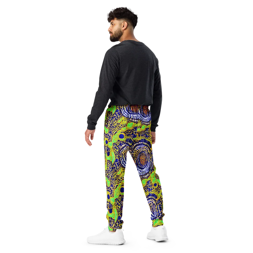 Cobalt Plumage on Men's Joggers — Back