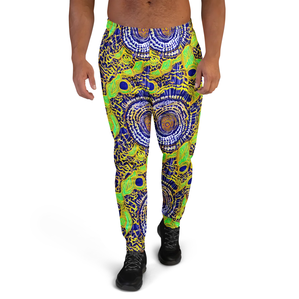 Cobalt Plumage on Men's Joggers — Front