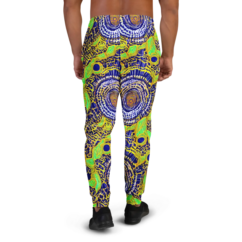 Cobalt Plumage on Men's Joggers — Back