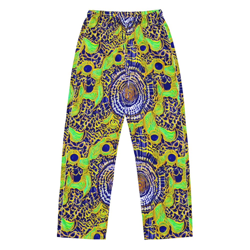 Cobalt Plumage on Women's Pajama Pants — Front