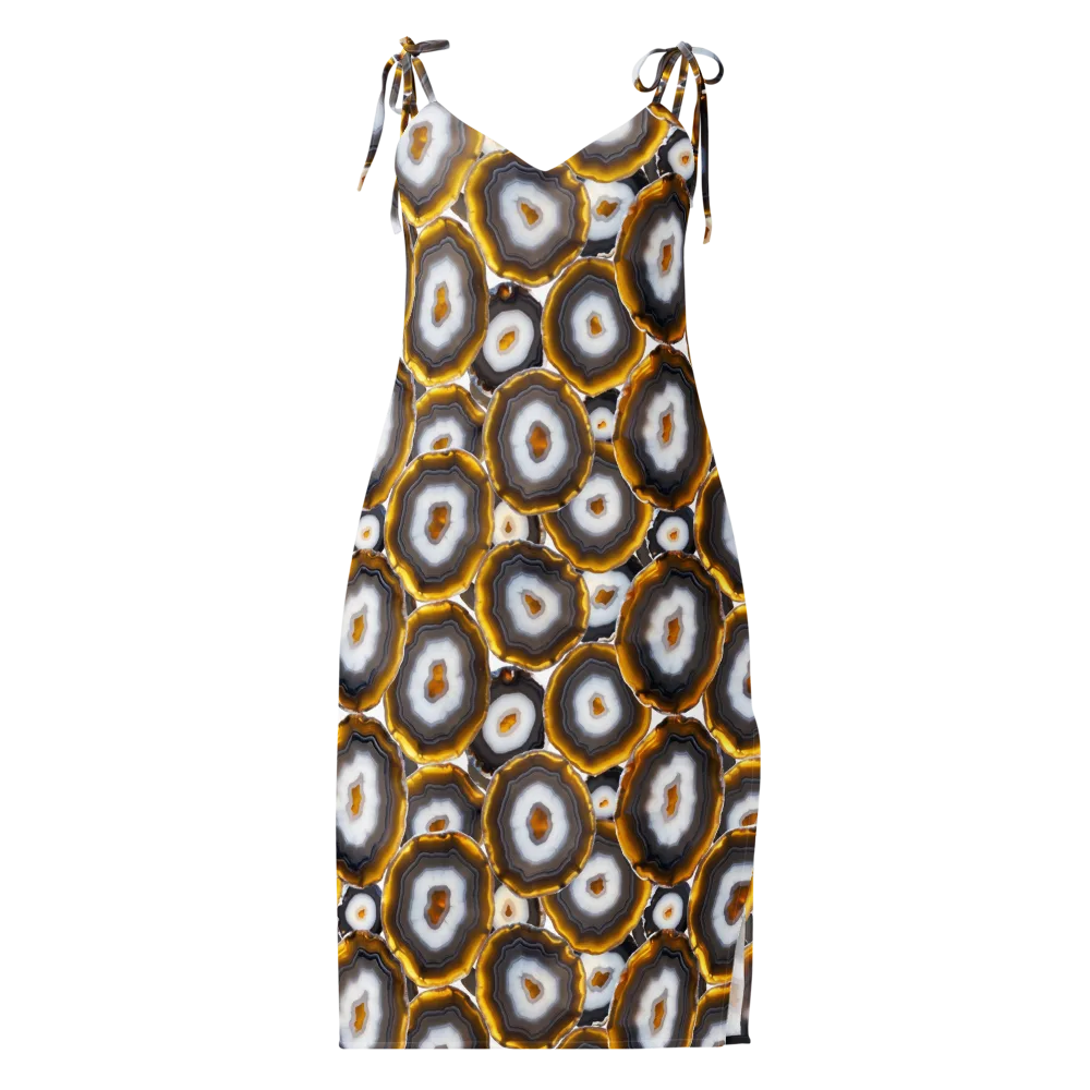 Sunlit Strata on Slip Dress — Front